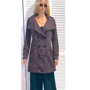 GAP Vintage Trench Coat Faded Black women’s size Small